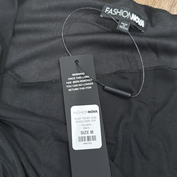 Fashion Nova Plot Twist One Shoulder Top - Picture 3 of 4